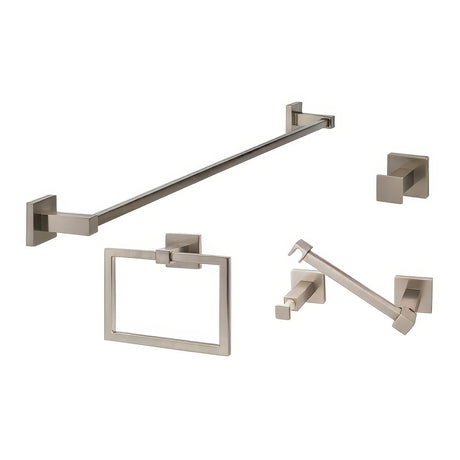 Sure-Loc Hardware VR-SET-PH2PV 15 bathroom package in satin nickel, front view