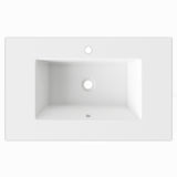 Jeffrey Alexander Tempest 30" Natural Oak Single Sink Bathroom Vanity with White Resin Top - Single-Hole Faucet Top - VKTEM30NOPRE product image 5