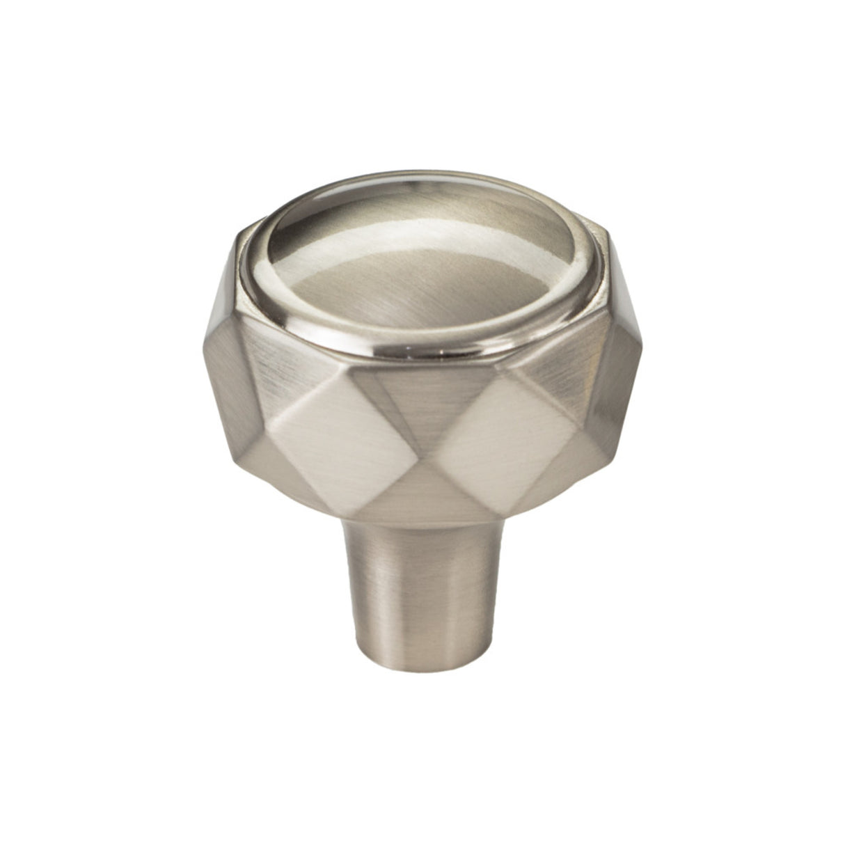 Top Knobs TK3080BSN Kingsmill 1 1/4" Diameter Geometric Knob Brushed Satin Nickel