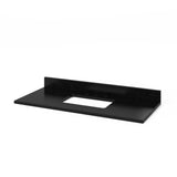Jeffrey Alexander Katara 48" Grey Single Sink Bathroom Vanity with Black Granite Top - 8 in. Widespread Faucet Top product image 4