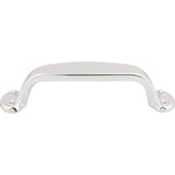Top Knobs M531 Trunk 3 3/4" Center to Center Bar Pull Polished Chrome