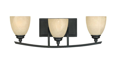 Designers Fountain Tackwood vanity light in polished brass, additional view