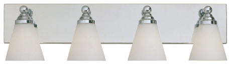 Designers Fountain Hudson vanity light in polished brass, additional view