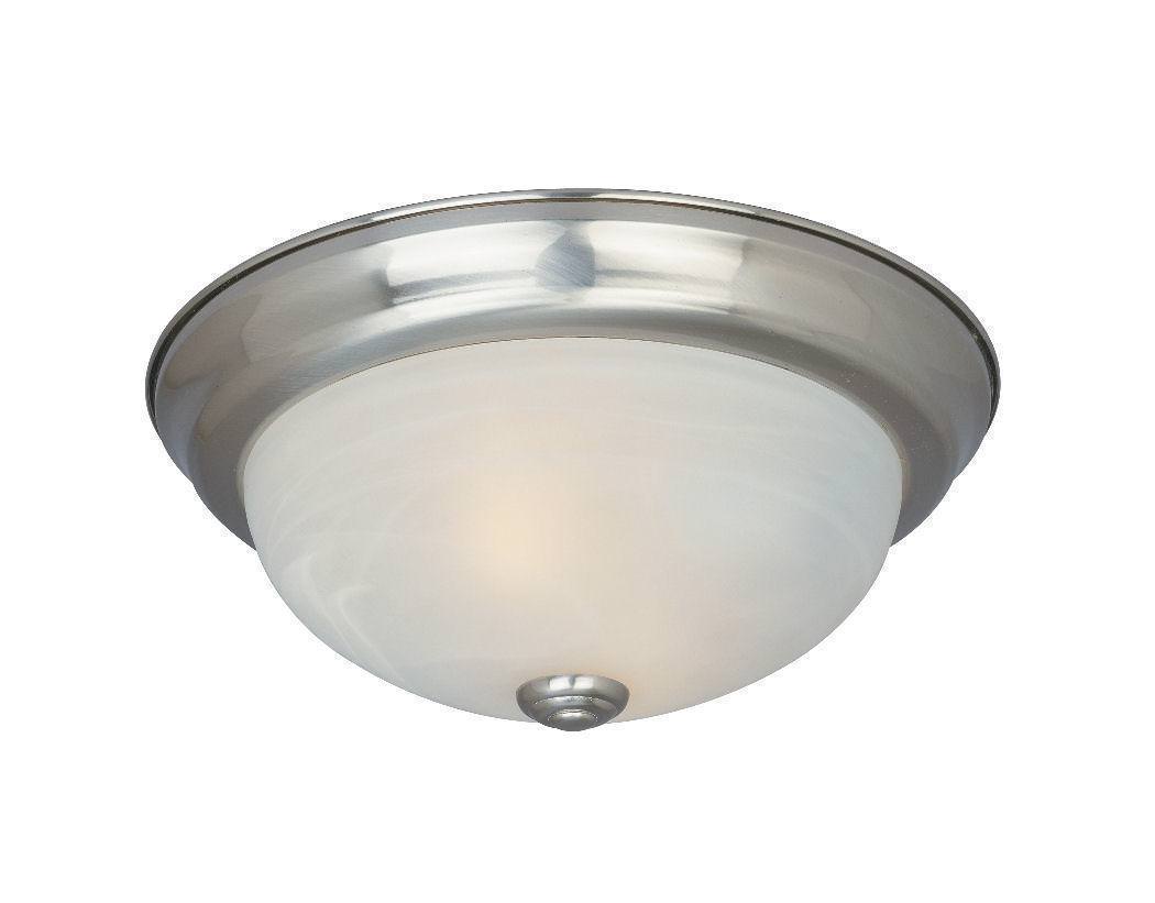 Designers Fountain 1257M-SP-AL satin platinum medium flushmount light fixture
