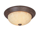 Designers Fountain 1257S-WM-AM warm mahogany flushmount light fixture