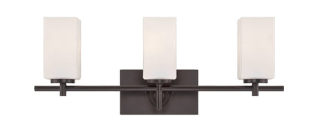 Designers Fountain vanity light in polished brass, additional view