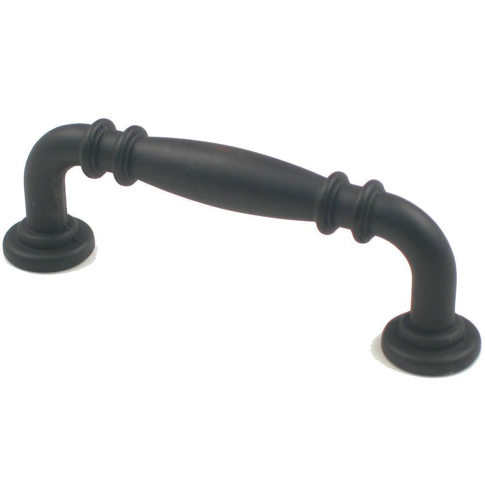 Rusticware 970 Double Knuckle Cabinet Pull with 3" Center, front view