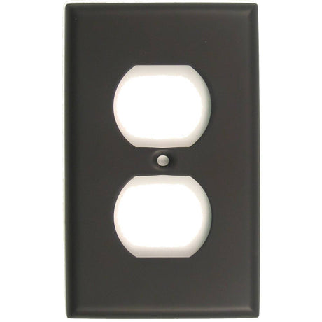 Rusticware Builders Hardware switch plate in polished brass, additional view