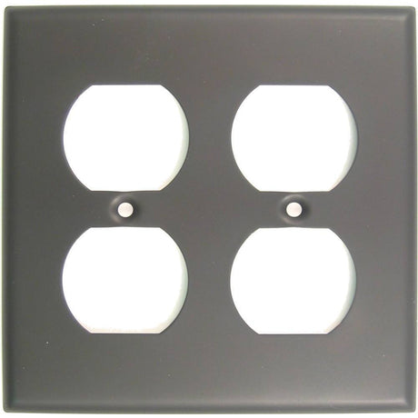 Rusticware Builders Hardware switch plate in polished brass, additional view