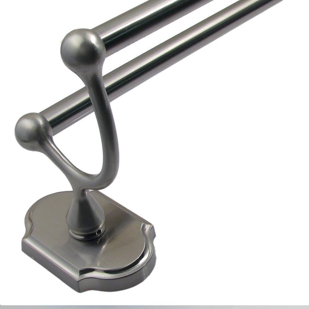 Rusticware 8622SN satin nickel double towel bar