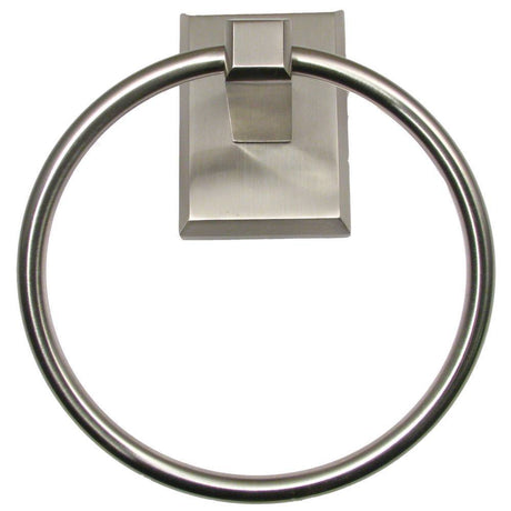 Rusticware 8786SN satin nickel towel ring