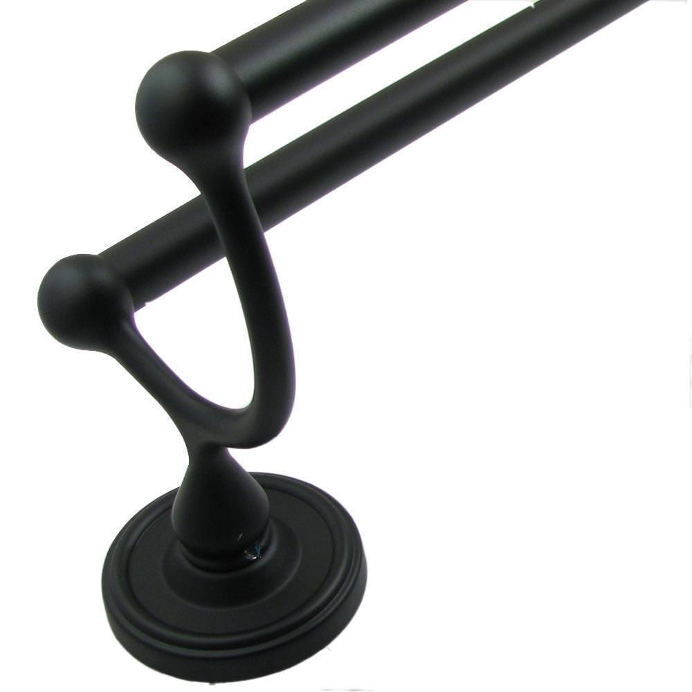 Rusticware 8222BLK black double towel bar