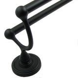 Rusticware 8222BLK black double towel bar