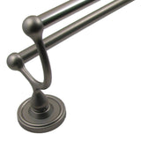 Rusticware 8222WP weathered pewter double towel bar