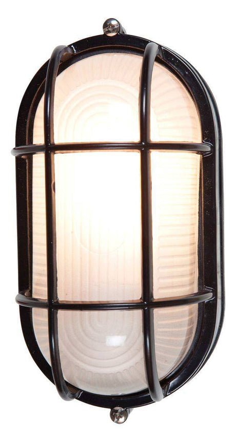 Access Lighting 20292-BL/FST black / frosted outdoor wall sconce