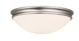 Access Lighting 20724-BS/OPL brushed steel / opal flushmount light