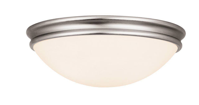 Access Lighting 20724-BS/OPL brushed steel / opal flushmount light