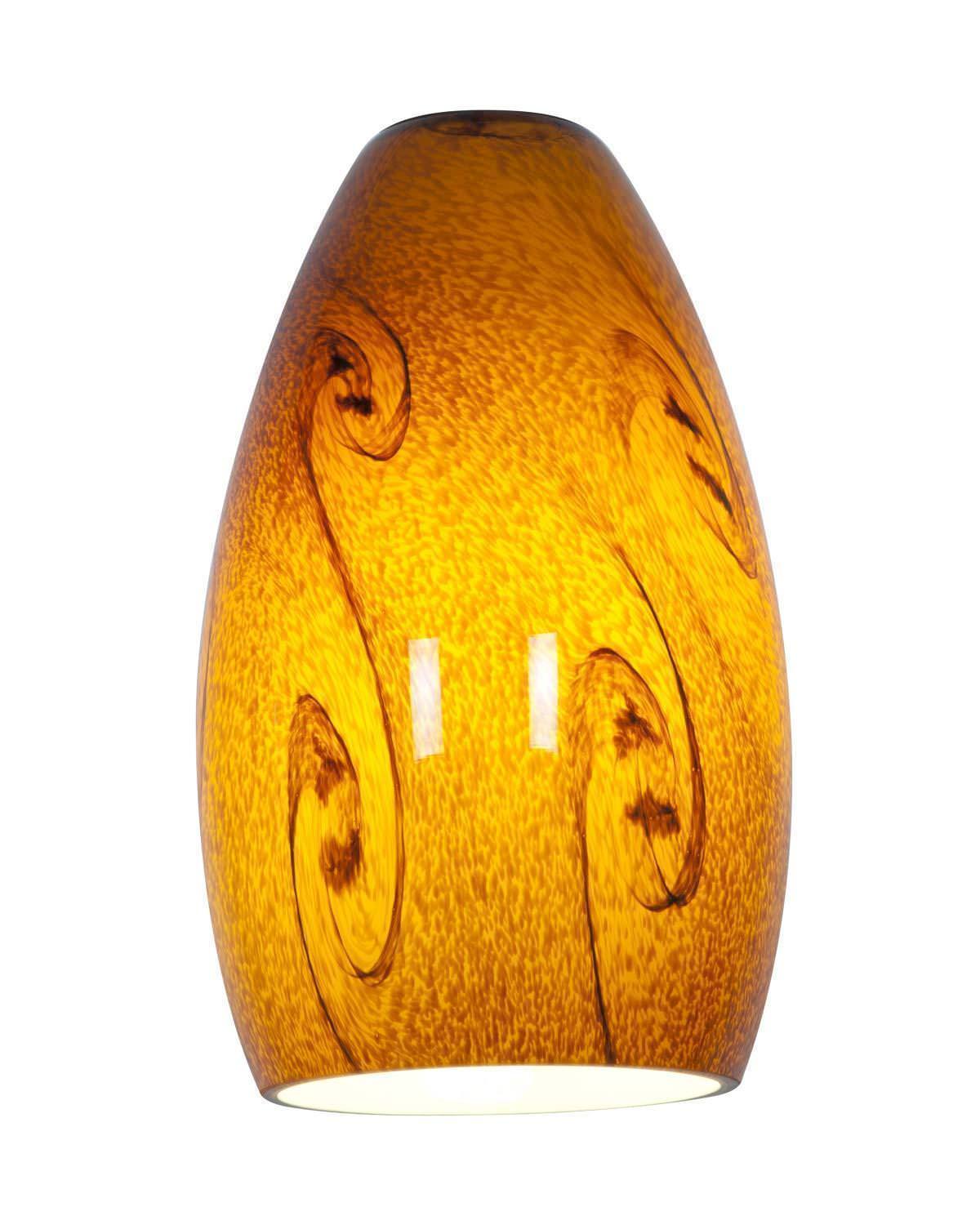 Access Lighting Inari SilkÂ glass shade in satin stainless, additional view