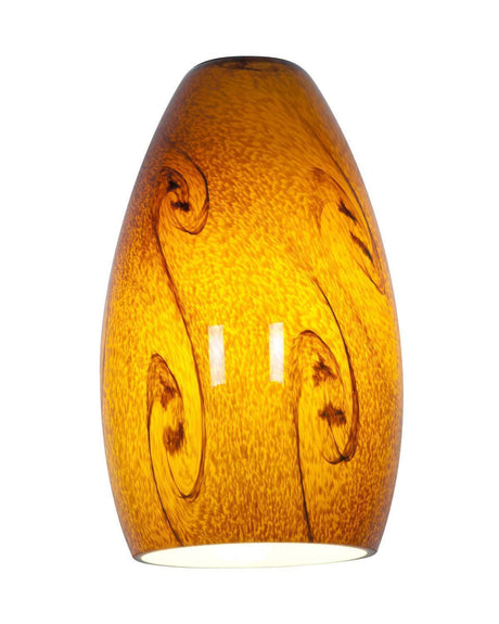 Access Lighting Inari SilkÂ glass shade in satin stainless, additional view