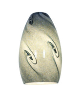 Access Lighting Inari SilkÂ glass shade in satin stainless, additional view
