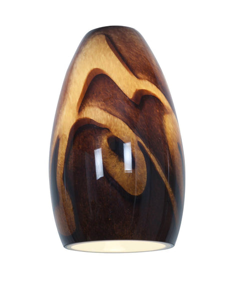 Access Lighting Inari SilkÂ glass shade in satin stainless, additional view