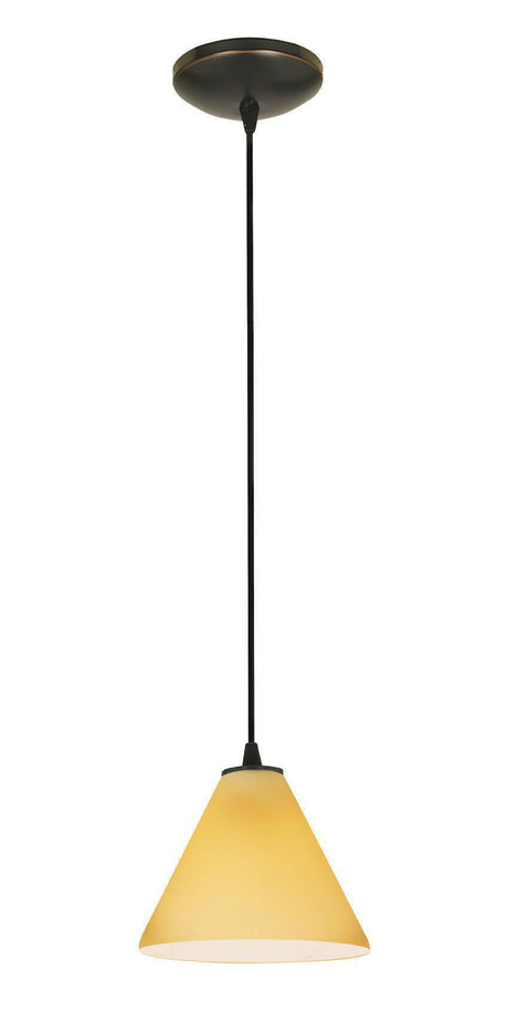 Access Lighting SydneyÂ glass pendant light in satin stainless, additional view
