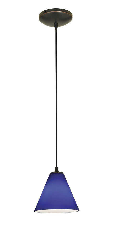 Access Lighting SydneyÂ glass pendant light in satin stainless, additional view
