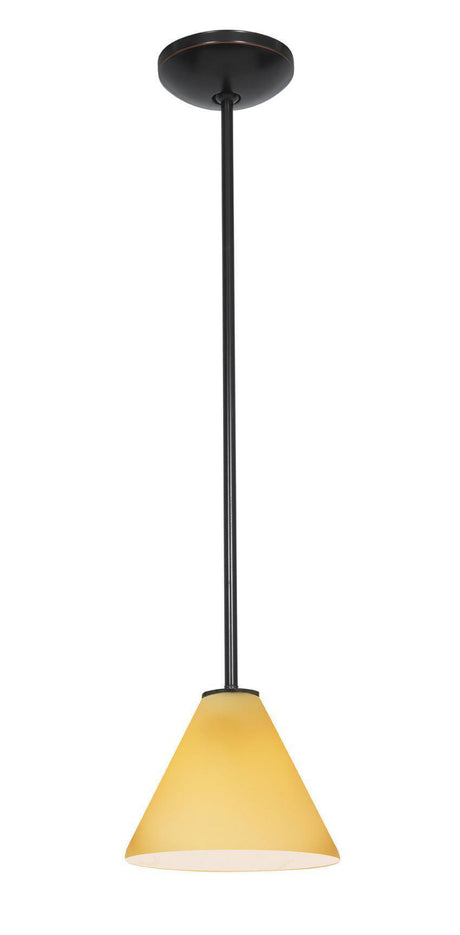 Access Lighting JanineÂ glass pendant light in satin stainless, additional view