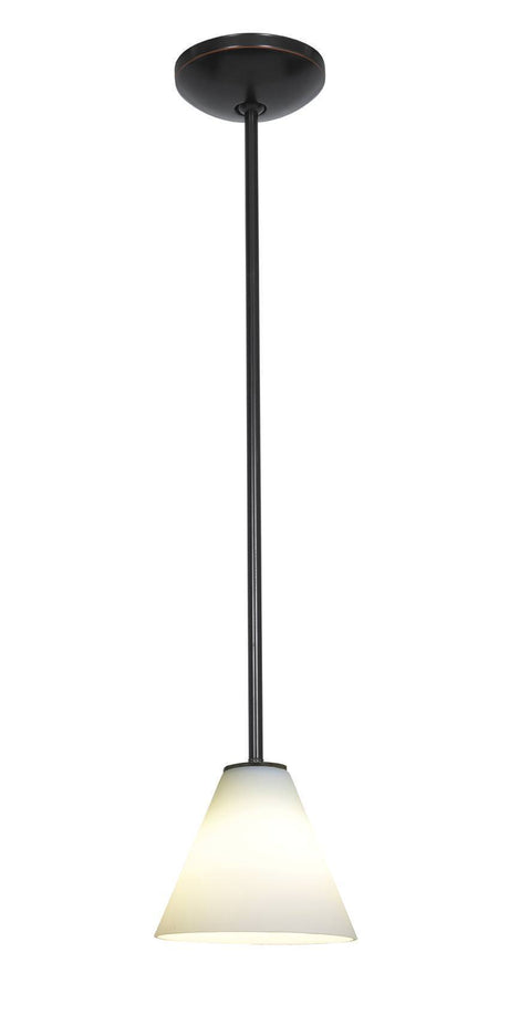 Access Lighting JanineÂ glass pendant light in satin stainless, additional view