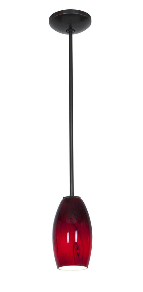 Access Lighting JanineÂ glass pendant light in satin stainless, additional view