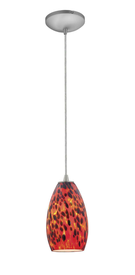 Access Lighting SydneyÂ glass pendant light in satin stainless, additional view