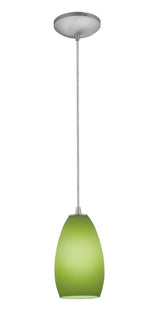 Access Lighting SydneyÂ glass pendant light in satin stainless, additional view