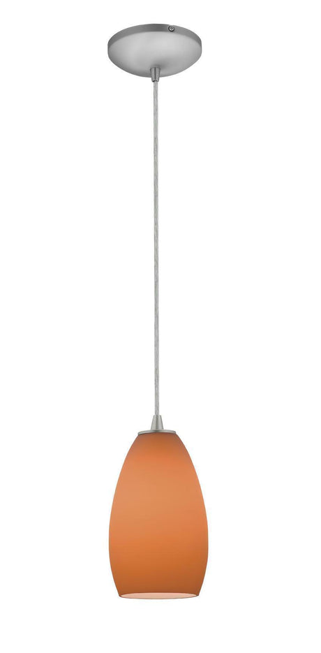 Access Lighting SydneyÂ glass pendant light in satin stainless, additional view