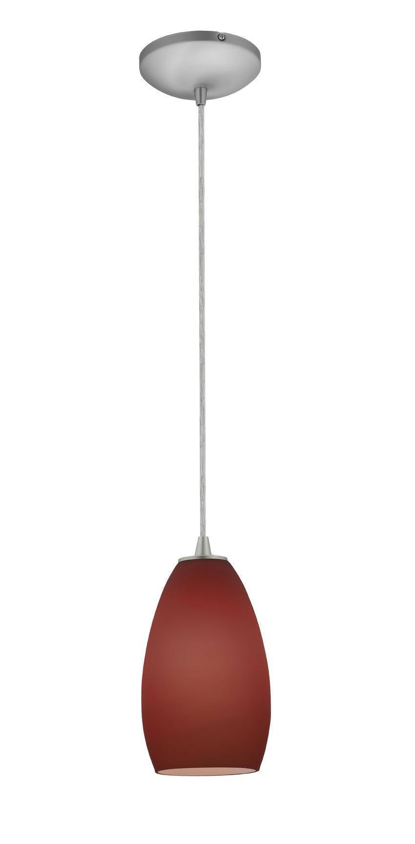 Access Lighting SydneyÂ glass pendant light in satin stainless, additional view
