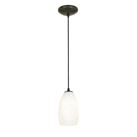 Access Lighting SydneyÂ glass pendant light in satin stainless, additional view