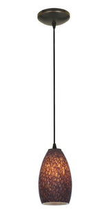 Access Lighting SydneyÂ glass pendant light in satin stainless, additional view