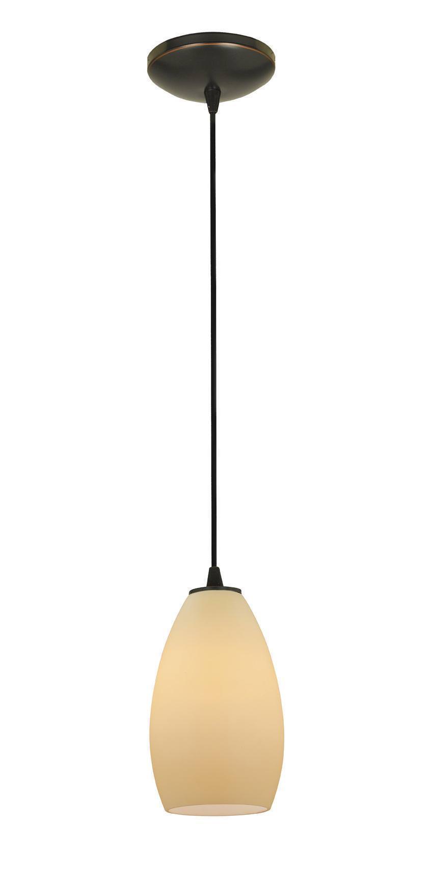 Access Lighting SydneyÂ glass pendant light in satin stainless, additional view