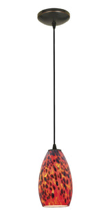 Access Lighting SydneyÂ glass pendant light in satin stainless, additional view