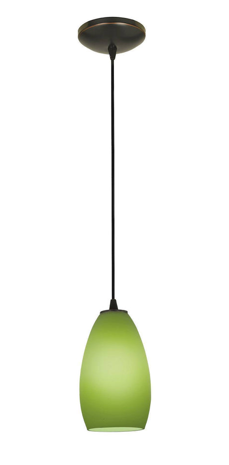 Access Lighting SydneyÂ glass pendant light in satin stainless, additional view