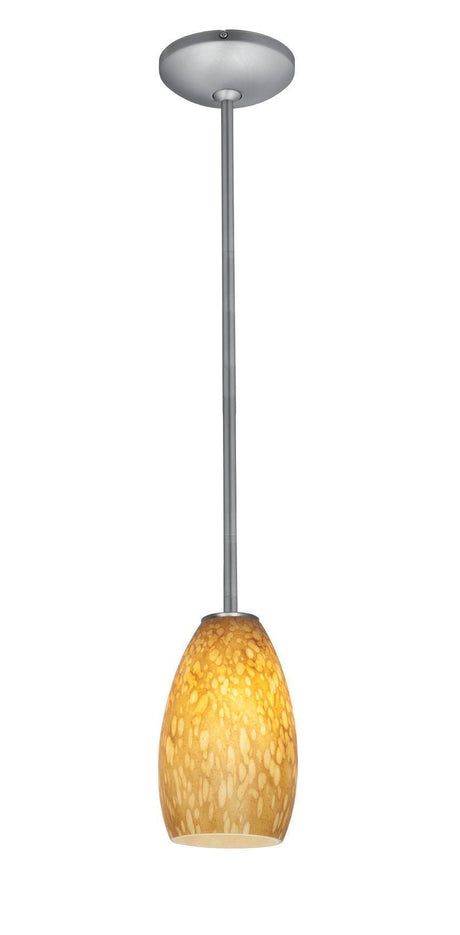 Access Lighting JanineÂ glass pendant light in satin stainless, additional view