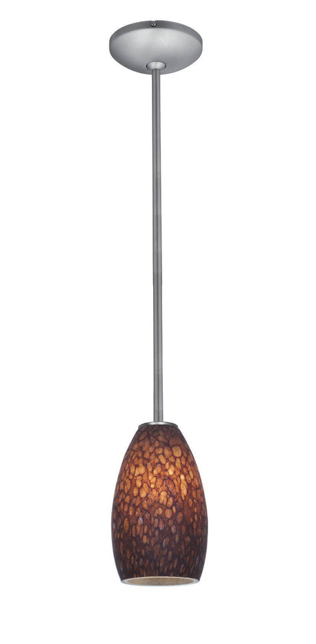 Access Lighting JanineÂ glass pendant light in satin stainless, additional view
