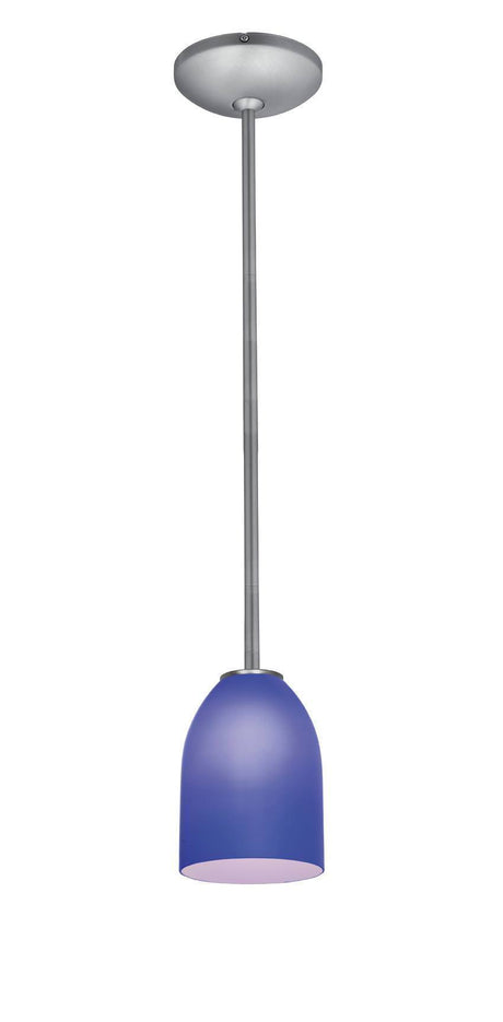Access Lighting JanineÂ glass pendant light in satin stainless, additional view