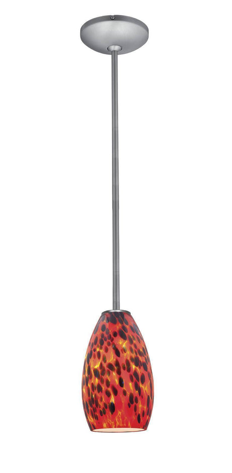 Access Lighting JanineÂ glass pendant light in satin stainless, additional view