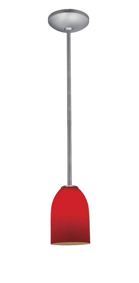 Access Lighting JanineÂ glass pendant light in satin stainless, additional view