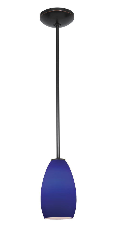 Access Lighting JanineÂ glass pendant light in satin stainless, additional view