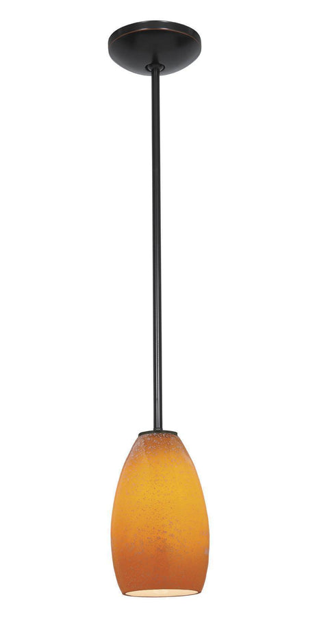 Access Lighting JanineÂ glass pendant light in satin stainless, additional view