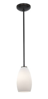 Access Lighting 28012-1R-ORB/OPL oil rubbed bronze / opal glass pendant light
