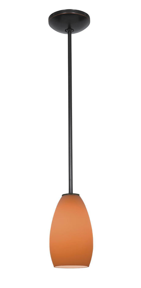 Access Lighting JanineÂ glass pendant light in satin stainless, additional view