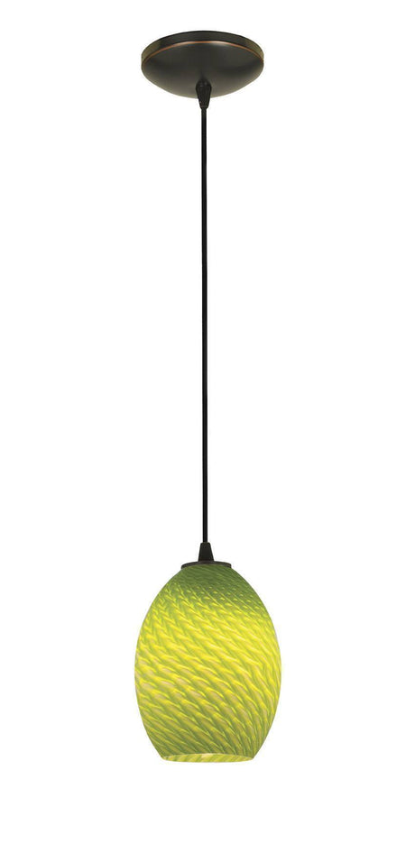 Access Lighting SydneyÂ glass pendant light in satin stainless, additional view