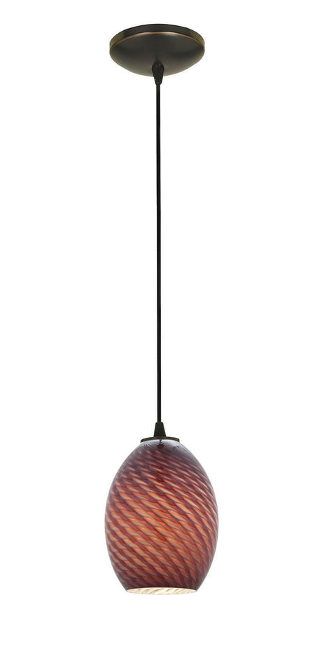 Access Lighting SydneyÂ glass pendant light in satin stainless, additional view